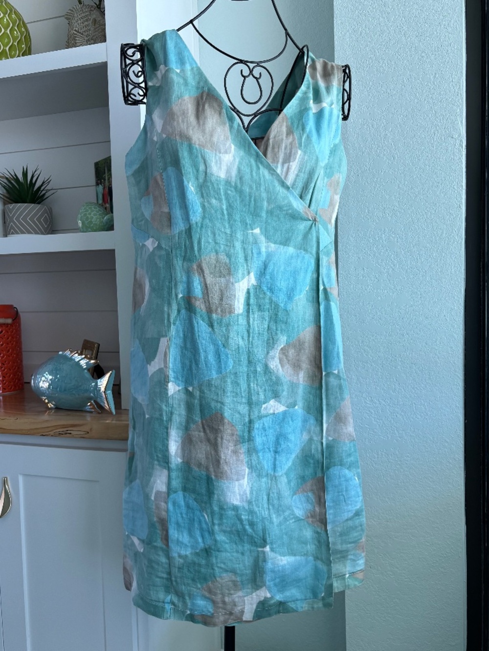 Stunning Piazza Sempione Fine Linen Sleeveless Dress